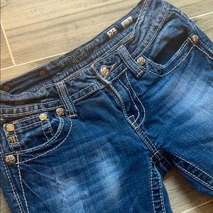 Embellished Miss Me Skinny Jeans Size 26 (1/2 US)